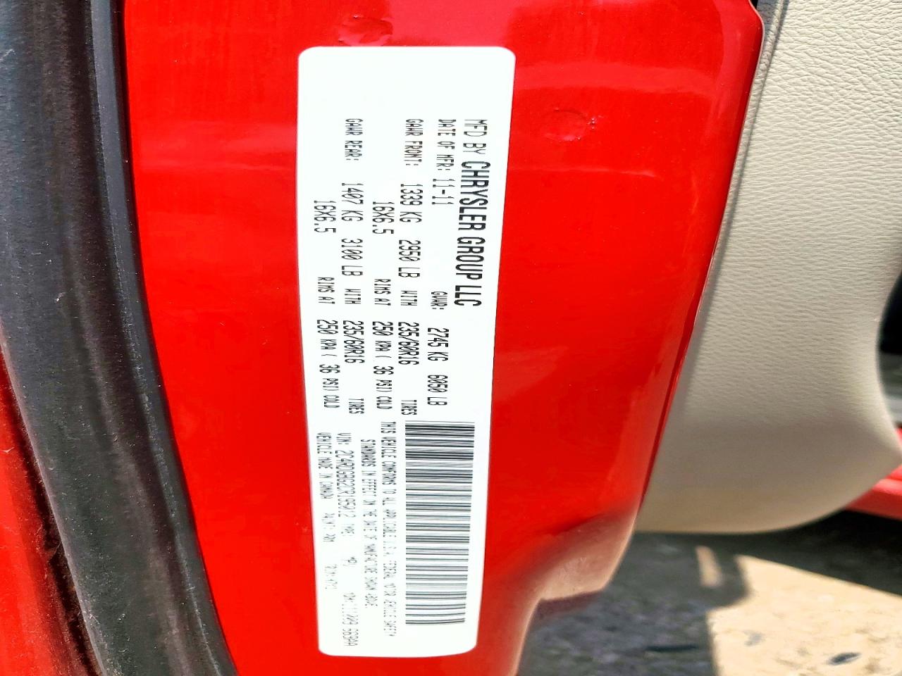 2012 Dodge Grand Caravan Se Красный vin: 2C4RDGBG2CR195012