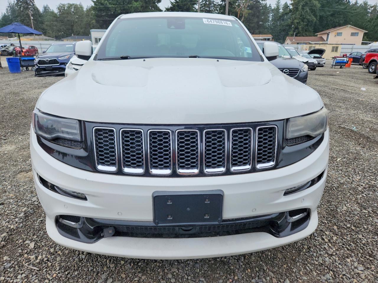 2014 Jeep Grand Cherokee Srt-8 White vin: 1C4RJFDJ5EC130873