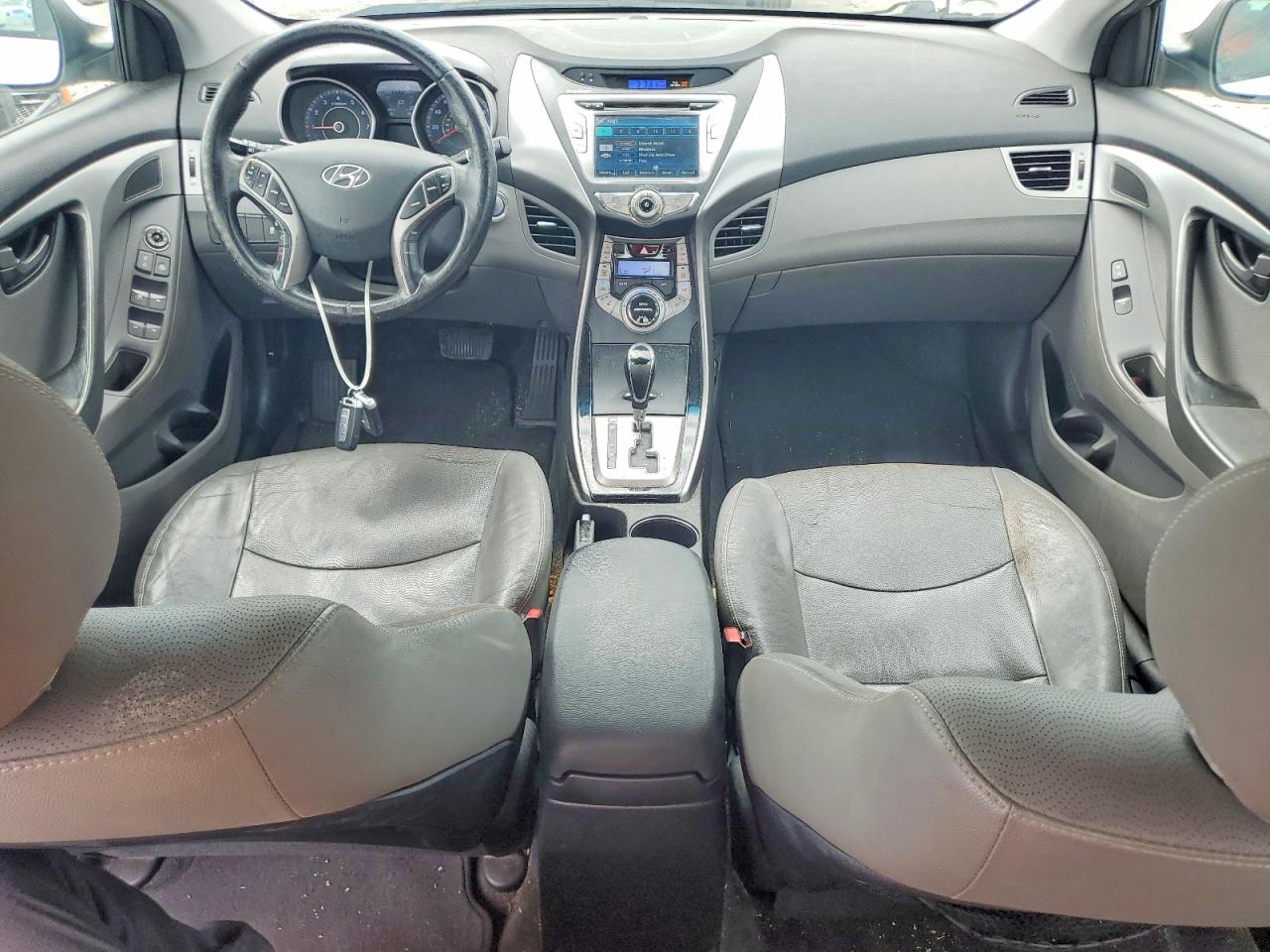 2013 Hyundai Elantra Limited Silver vin: KMHDH4AE6DU689502