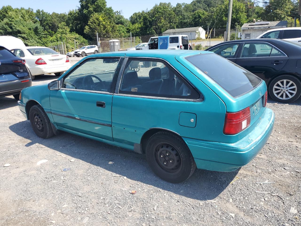 1994 Hyundai Excel    Turquoise vin: KMHVD12J3RU332361