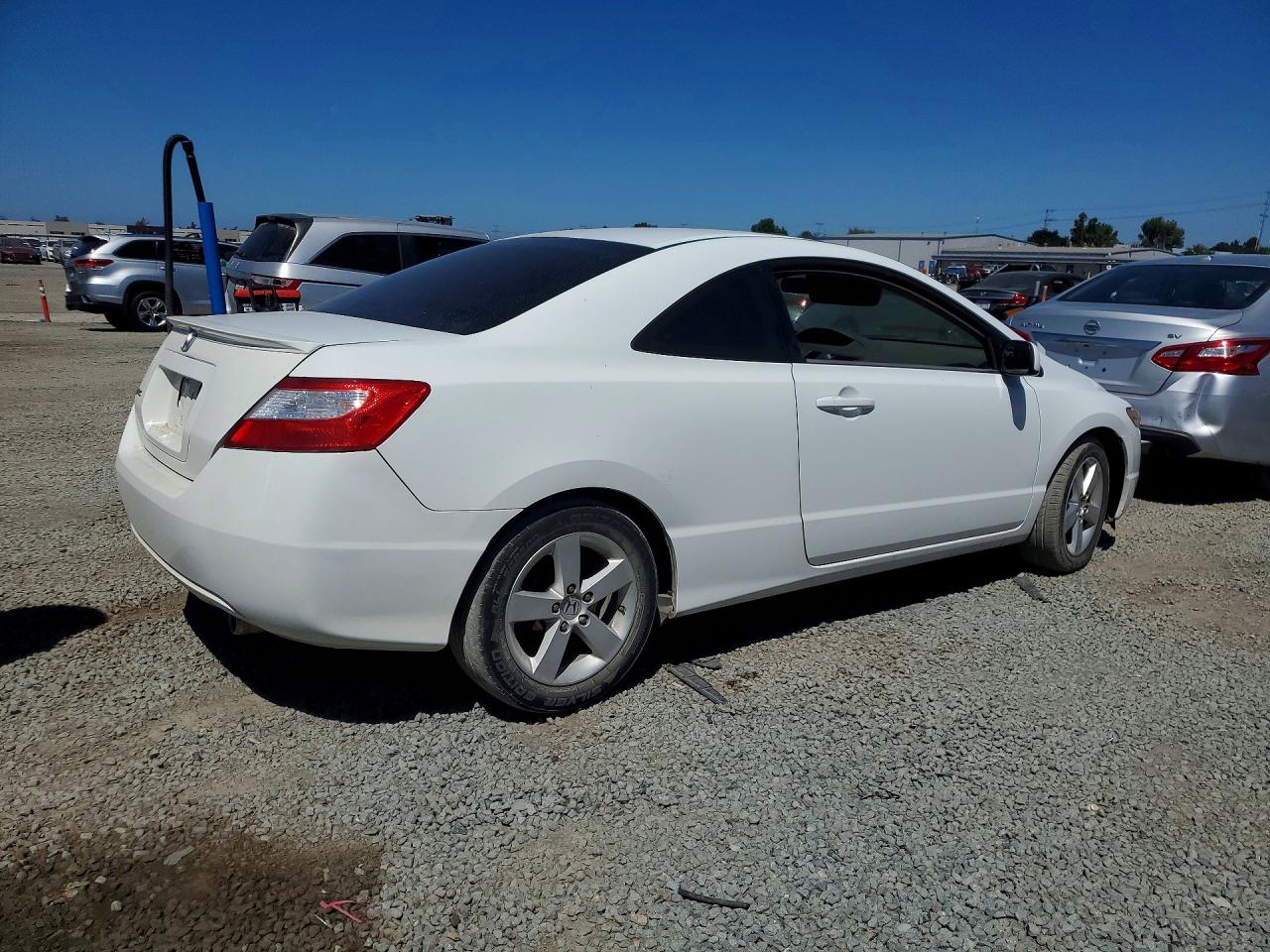 2006 Honda Civic Ex White vin: 2HGFG12866H528517