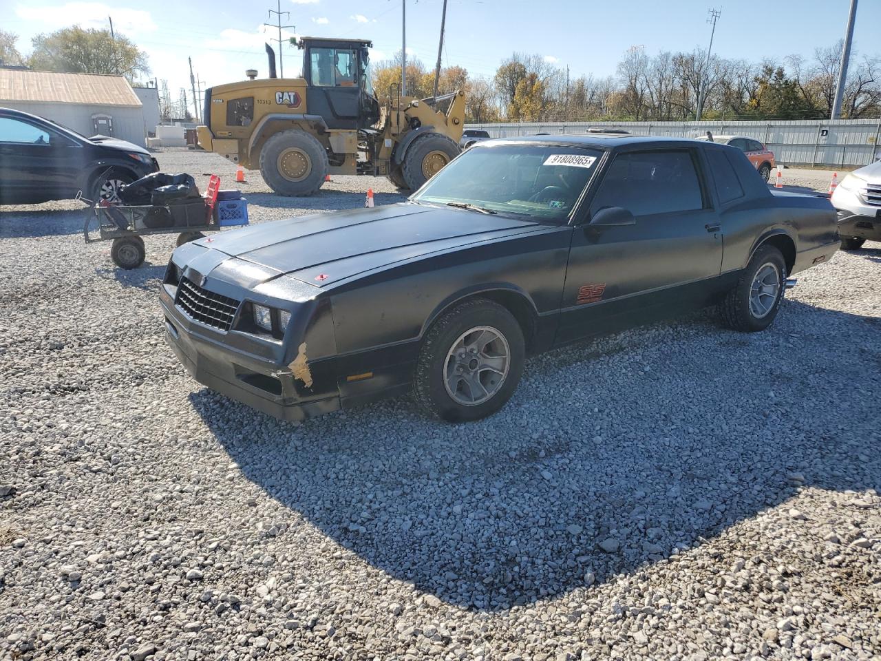 1987 Chevrolet Monte Carlo Black vin: 1G1GZ11G6HR122321