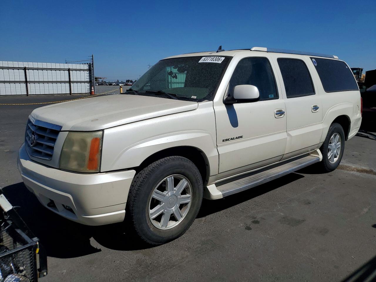 2006 Cadillac Escalade Esv White vin: 3GYFK66N86G101151