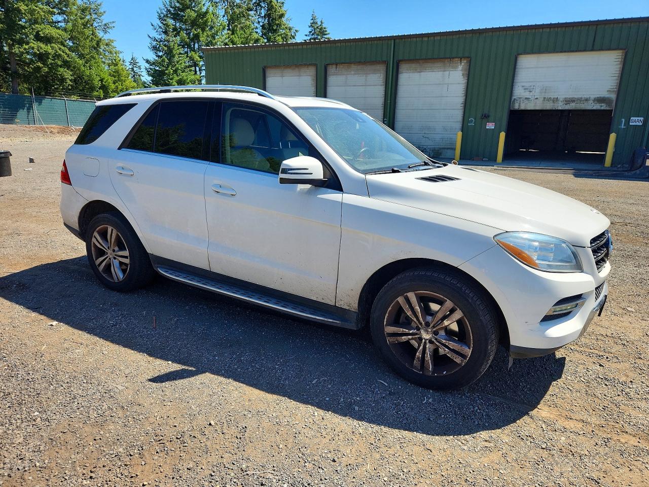 2014 Mercedes-benz Ml 350 4matic White vin: 4JGDA5HB3EA326969