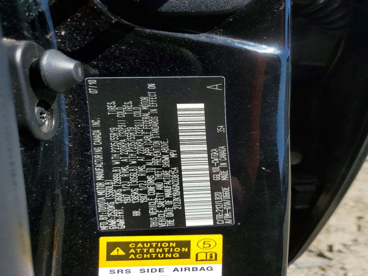 2010 Lexus Rx 350 Black vin: 2T2ZK1BA6AC038154