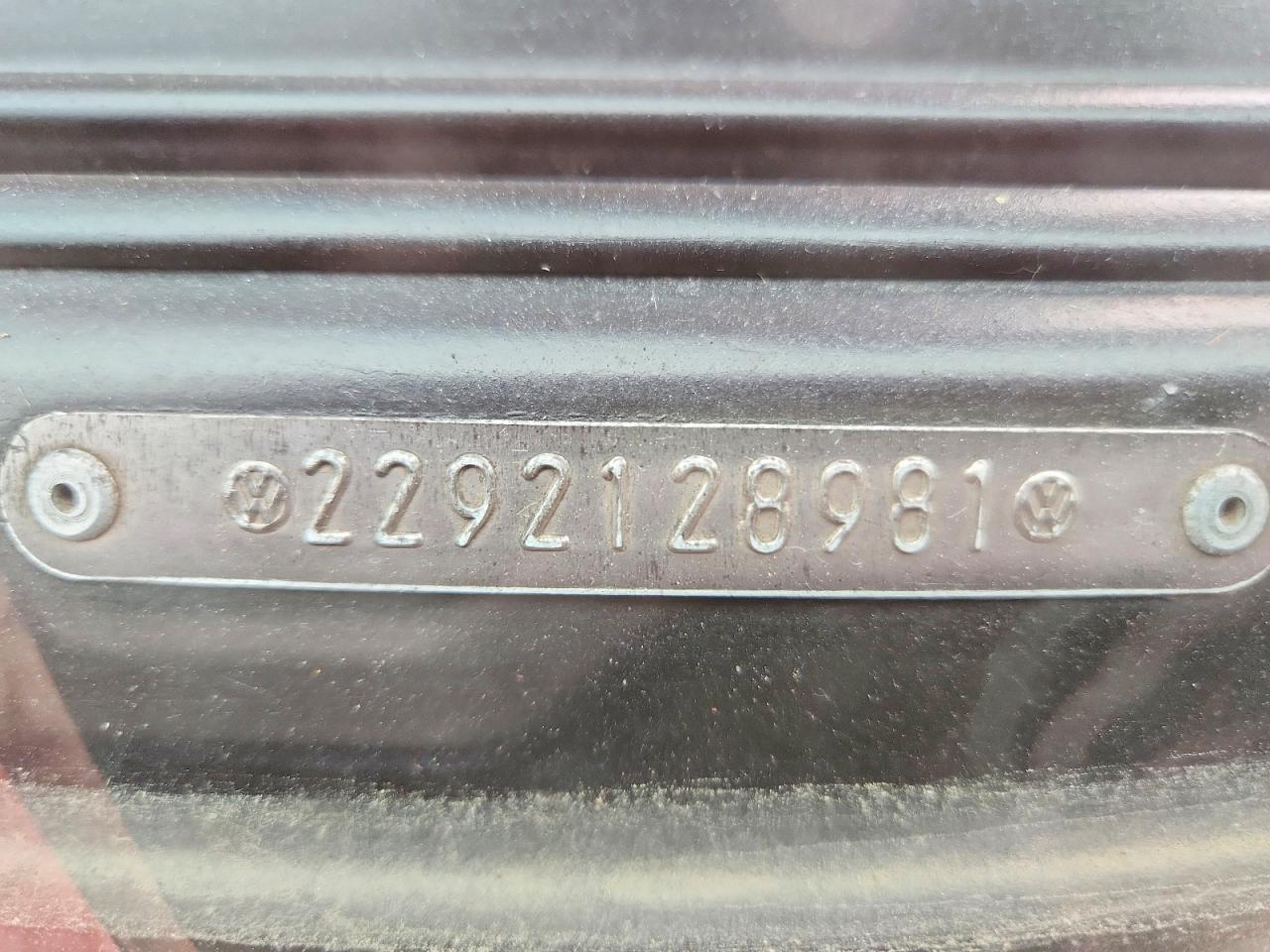 1979 Volkswagen Transorter Orange vin: 2292128981