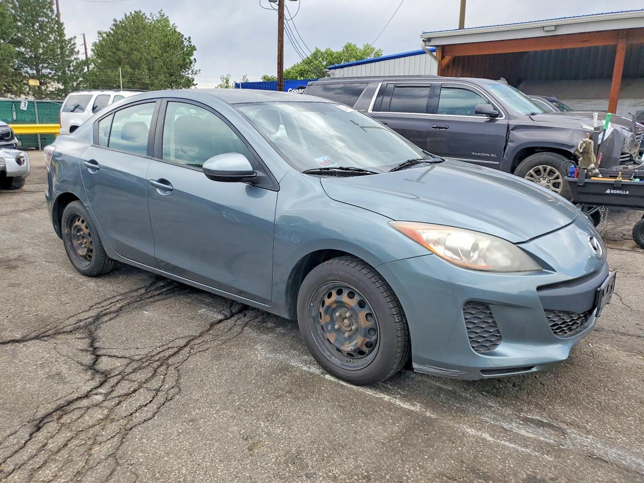 2012 Mazda 3 I Gray vin: JM1BL1UF8C1676229