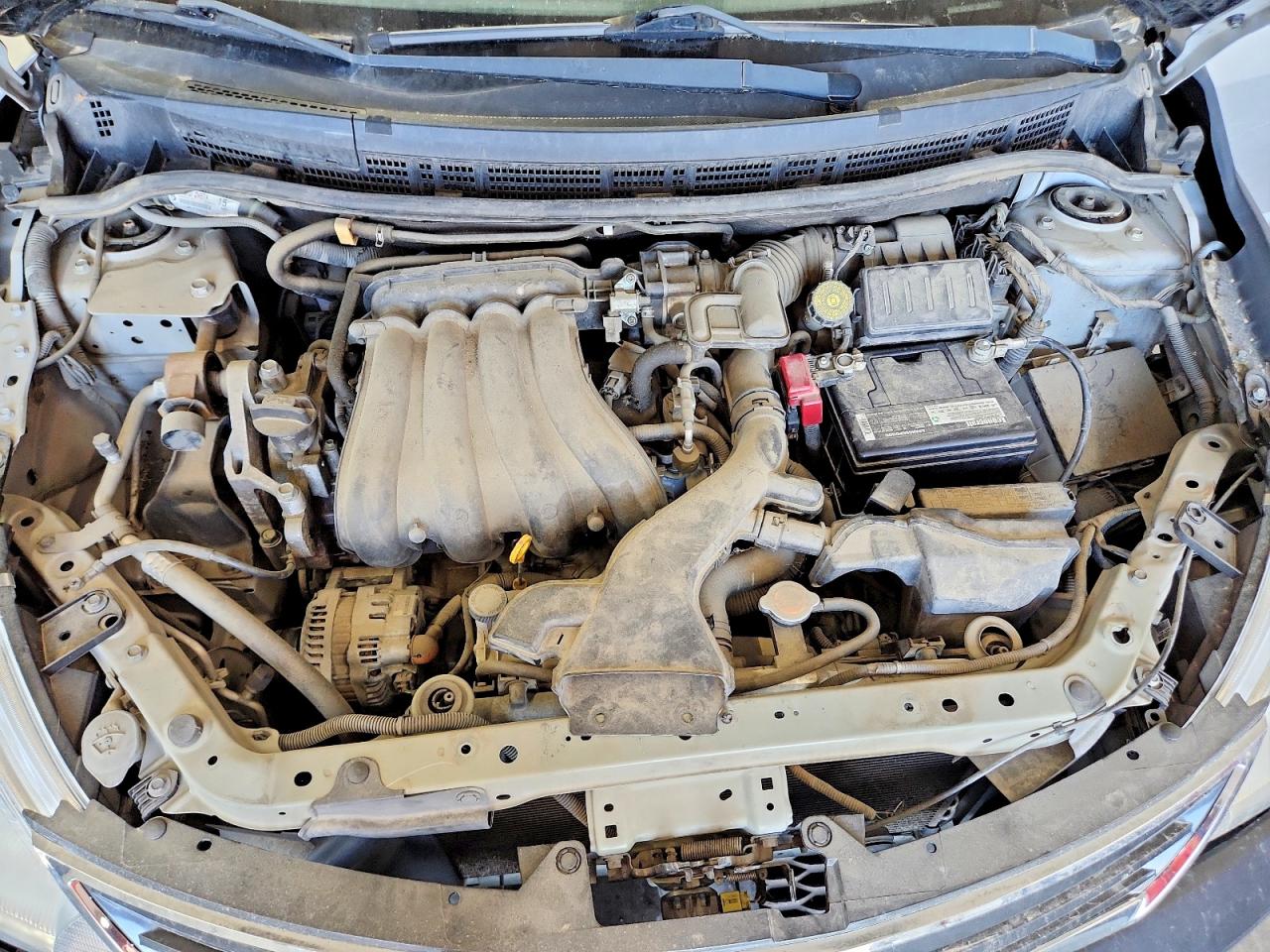 2012 Nissan Versa 1.8 S Silver vin: 3N1BC1CPXCL370154