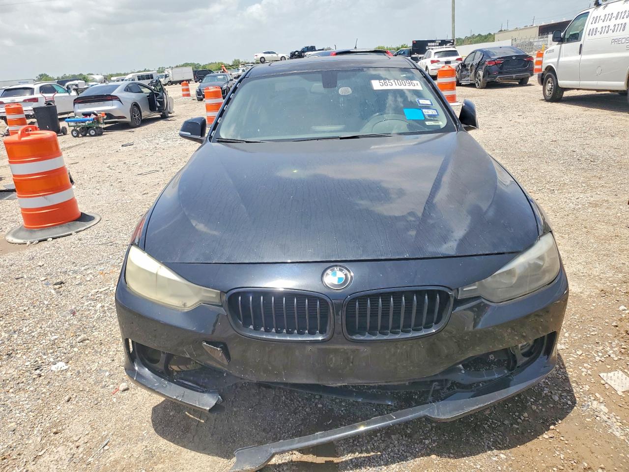 2014 Bmw 320 I Black vin: WBA3B1G52ENS80509