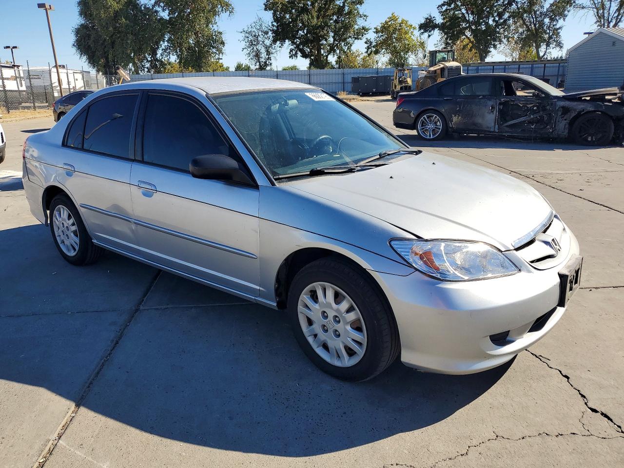 2005 Honda Civic Lx Silver vin: 2HGES16685H516645
