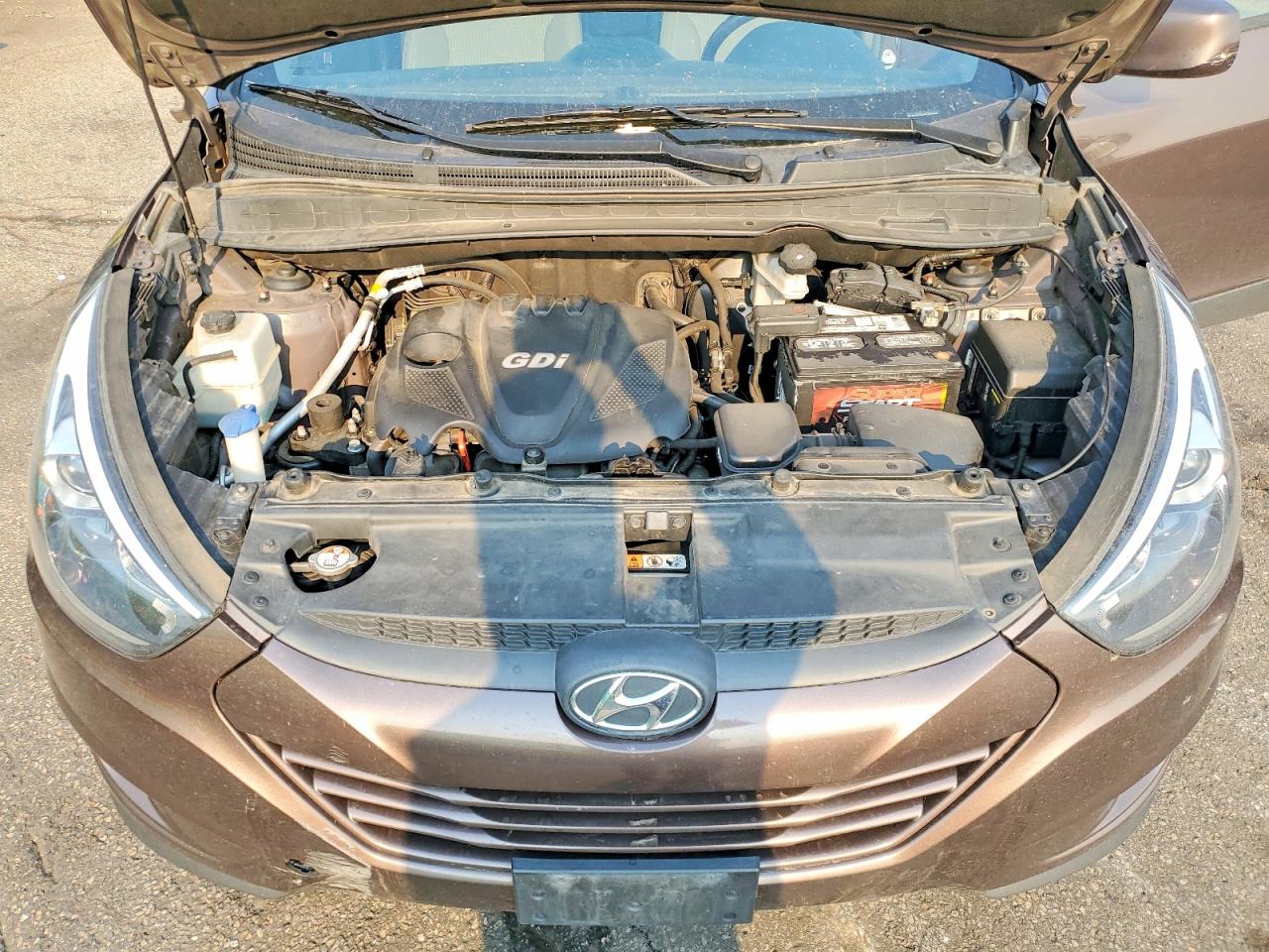2014 Hyundai Tucson Se Brown vin: KM8JUCAG0EU789994