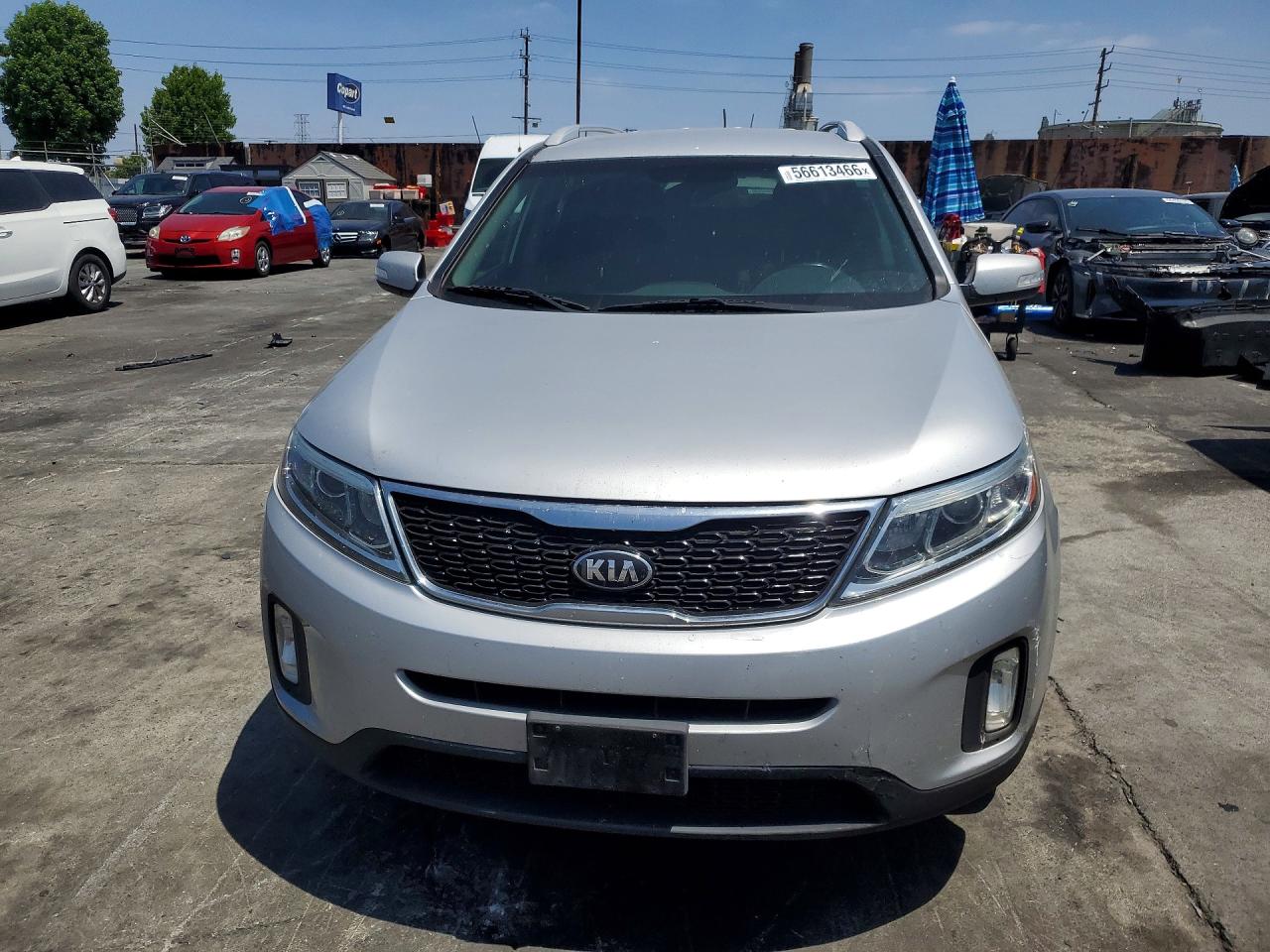 2014 Kia Sorento Lx Silver vin: 5XYKT4A62EG533169