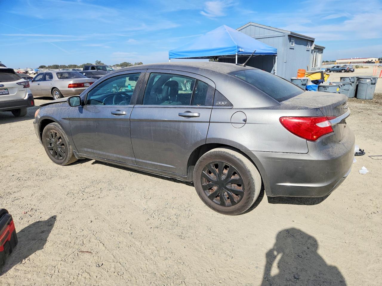 2012 Chrysler 200 Lx Gray vin: 1C3CCBAB1CN145110