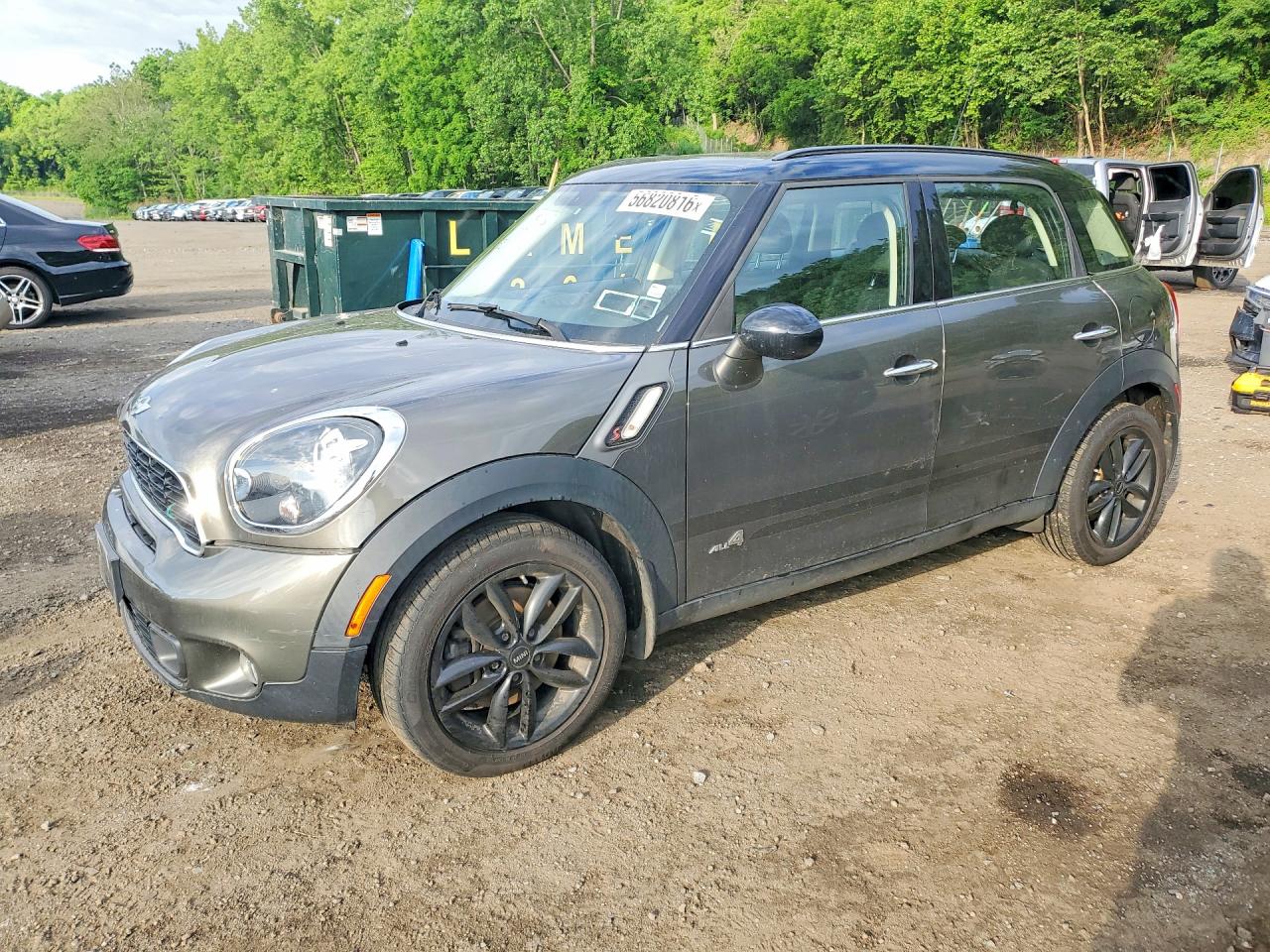 2014 Mini Cooper S Countryman Серый vin: WMWZC5C56EWP37370