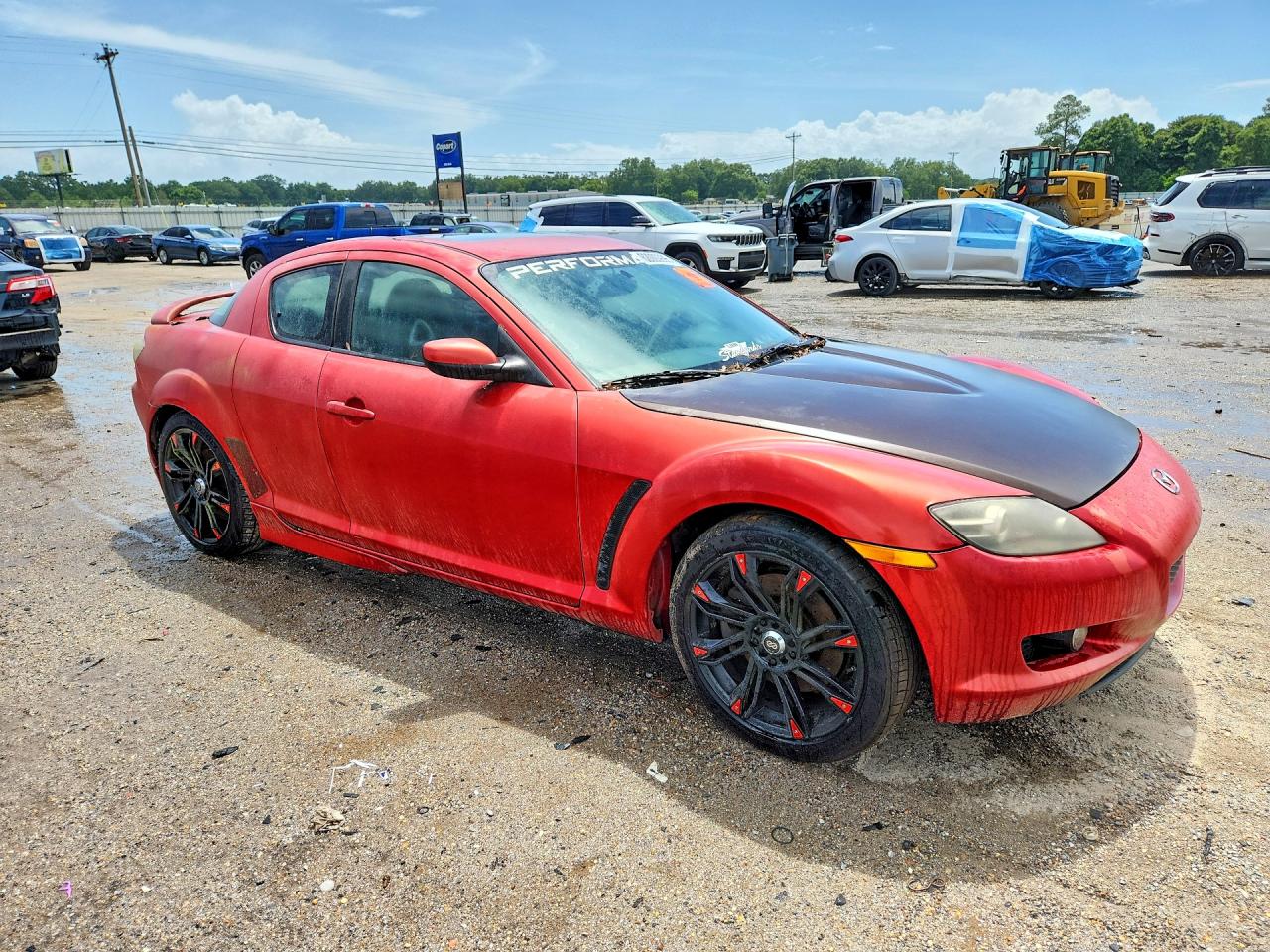 2004 Mazda Rx8 Red vin: JM1FE173X40140175
