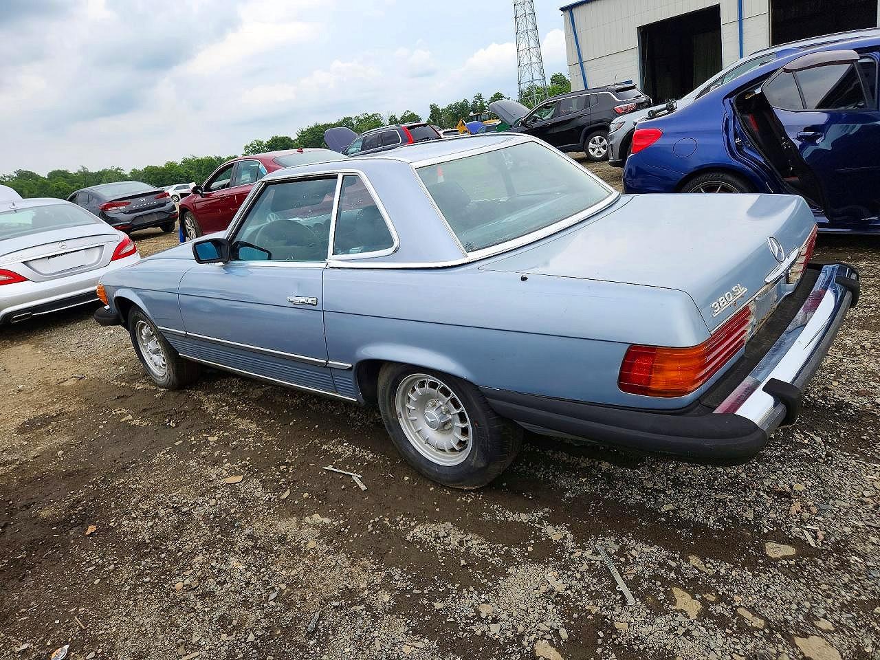 1984 Mercedes-benz 380 Sl Silver vin: WDBBA45A6EA005430