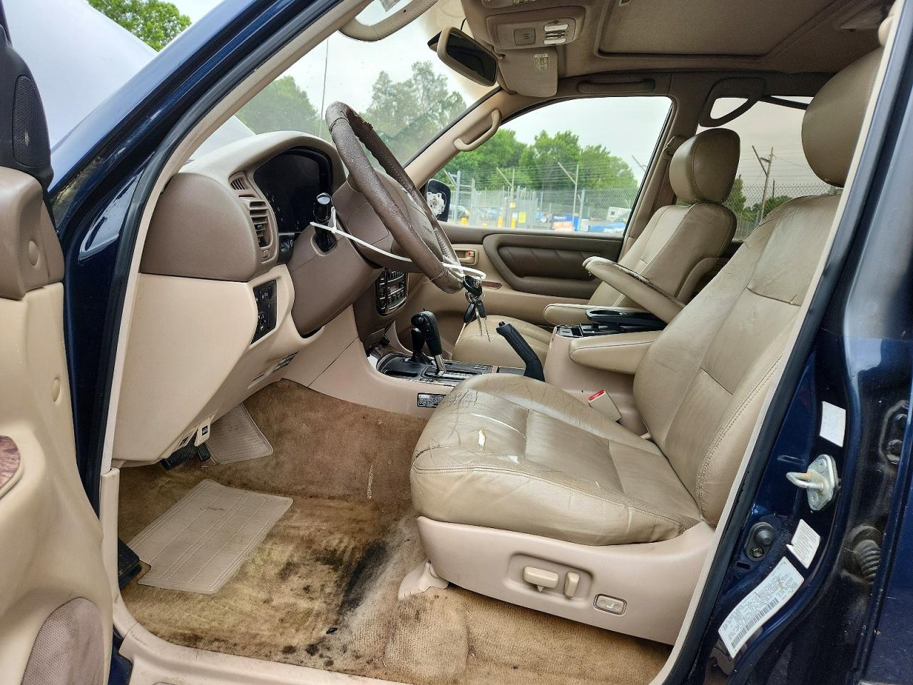 2002 Toyota Land Cruiser Base Blue vin: JTEHT05J922026742