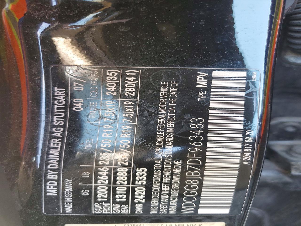 2013 Mercedes-benz Glk 350 4matic Black vin: WDCGG8JB7DF963483