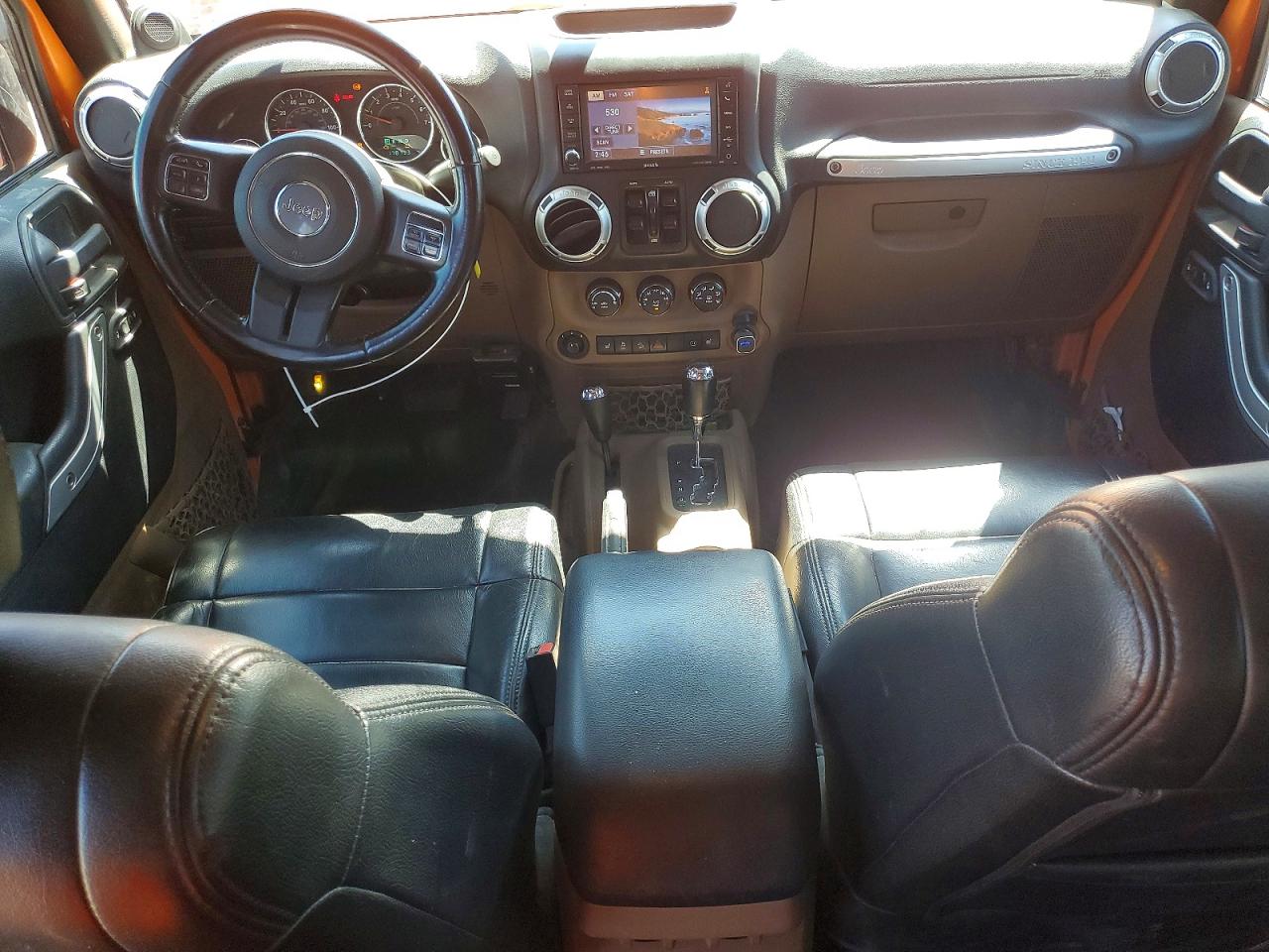 2012 Jeep Wrangler Unlimited Rubicon Orange vin: 1C4HJWFG9CL151879