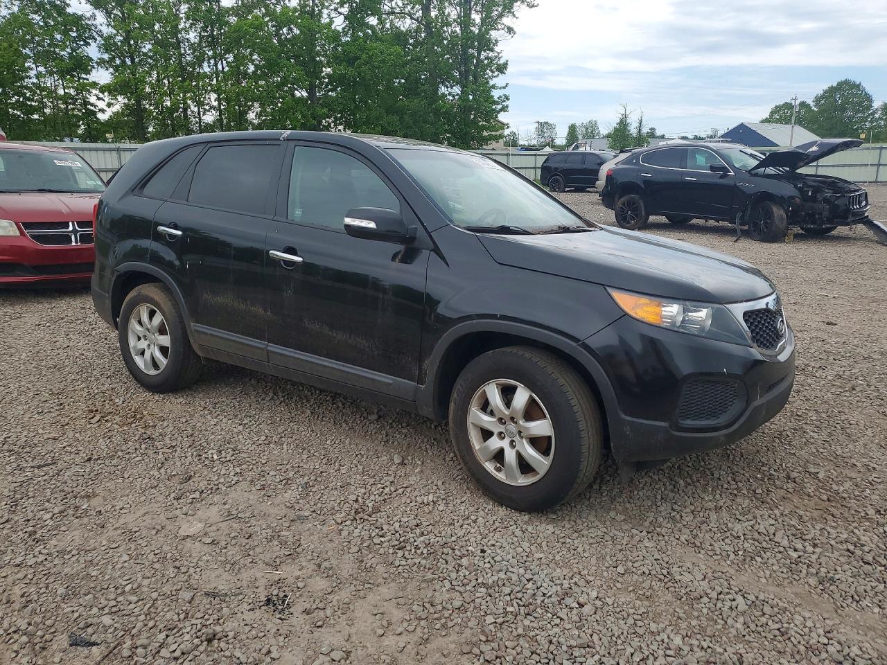 2012 Kia Sorento Lx Black vin: 5XYKT3A18CG246947