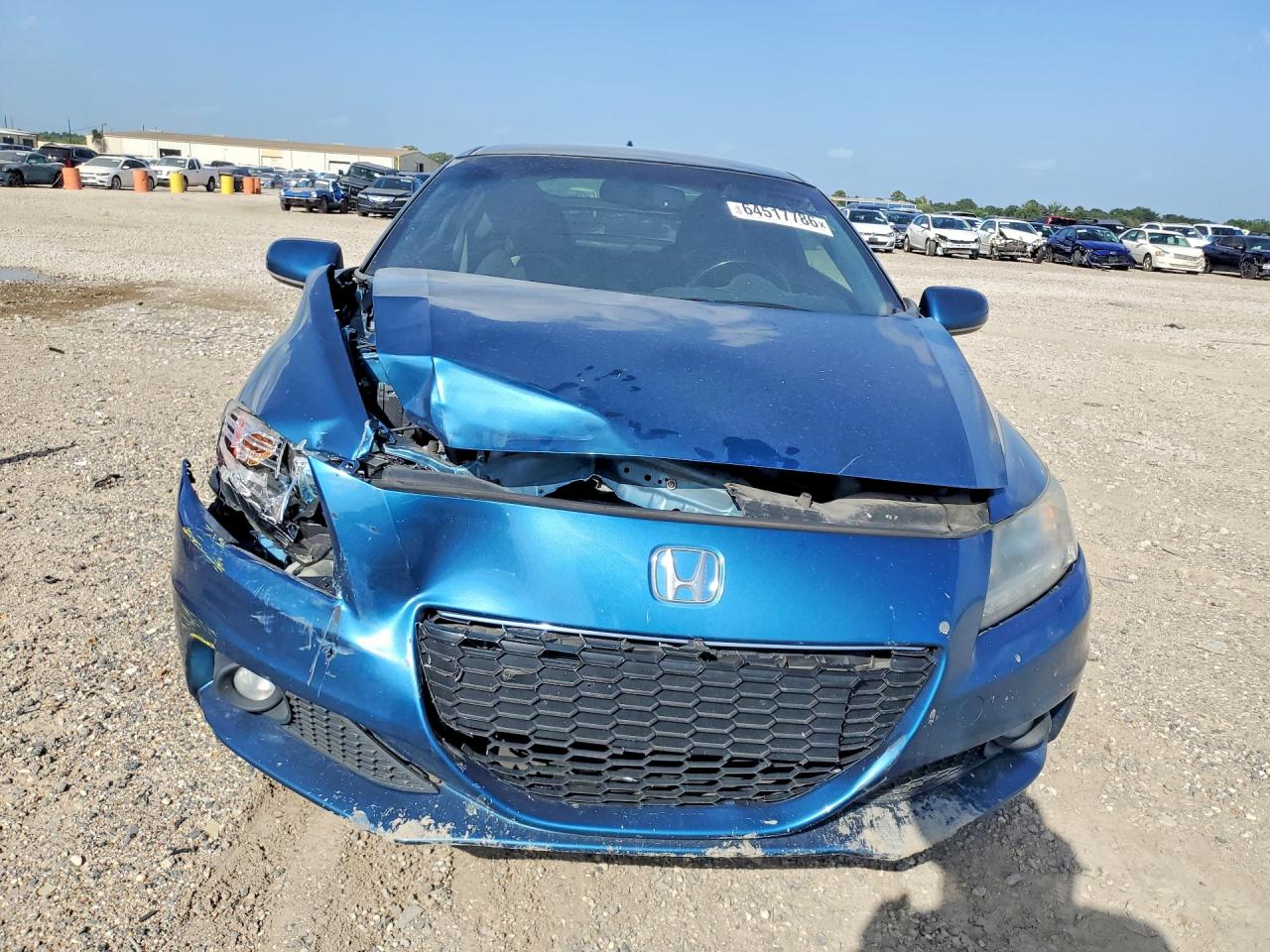 2013 Honda Cr-z Ex Blue vin: JHMZF1D69DS000596