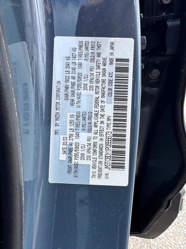 2023 Mazda Cx-9 Grand Touring Gray vin: JM3TCBDY1P0655673