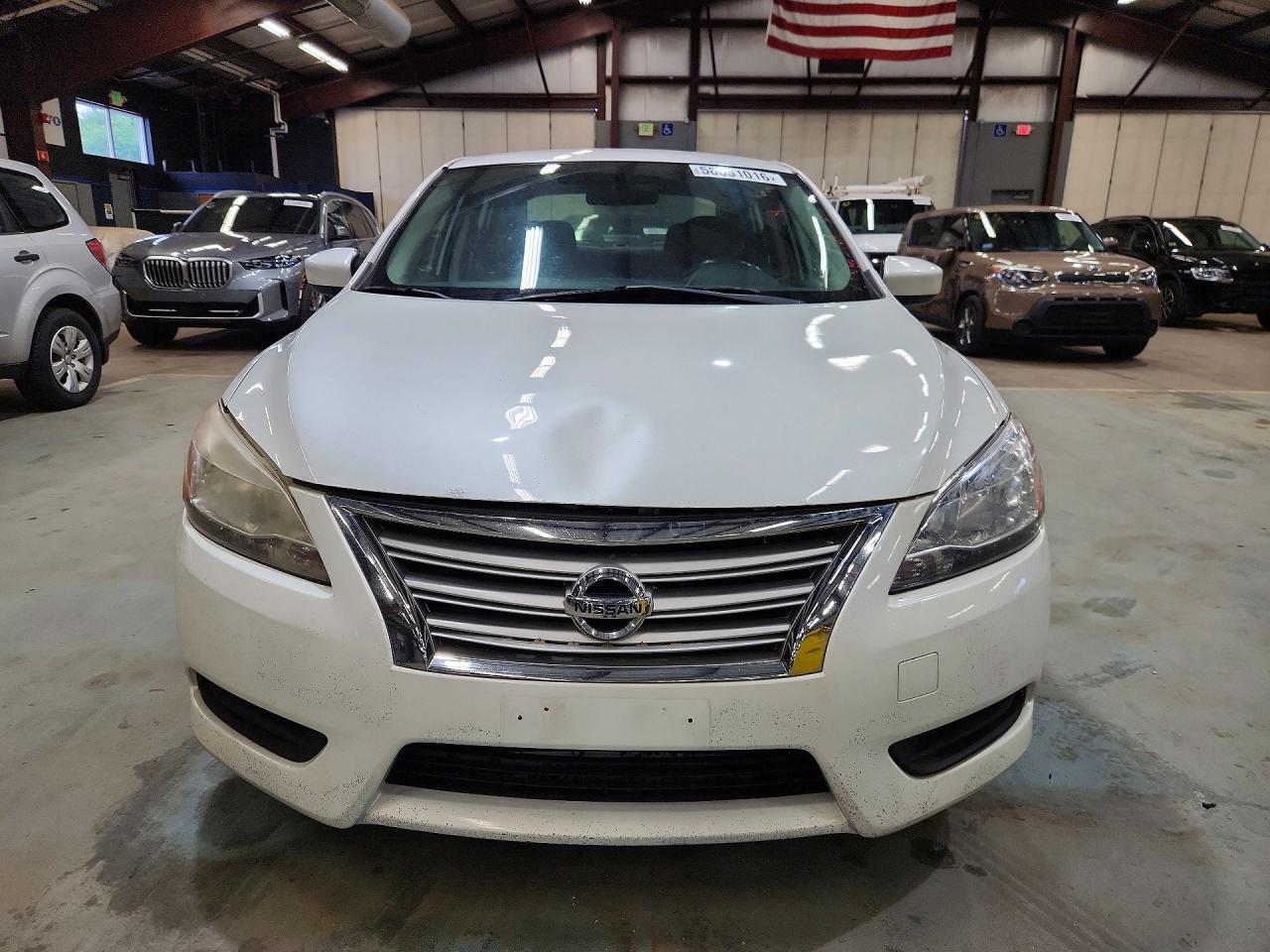 2013 Nissan Sentra S White vin: 3N1AB7AP8DL799606