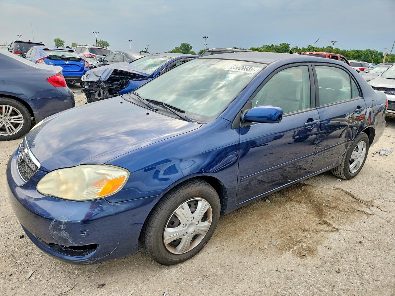2007 Toyota Corolla Le Blue vin: 1NXBR32EX7Z903845
