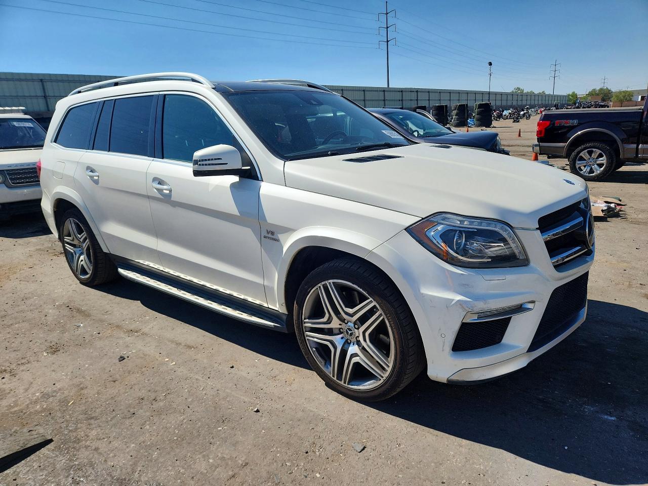 2014 Mercedes-benz Gl 63 Amg White vin: 4JGDF7EE4EA271668