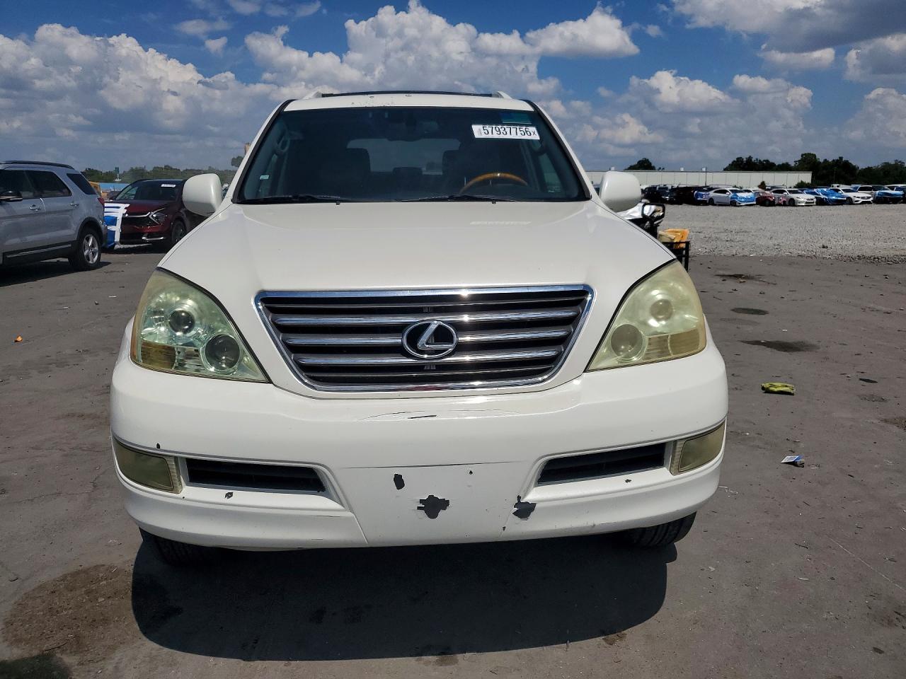 2005 Lexus Gx 470 White vin: JTJBT20X250072878