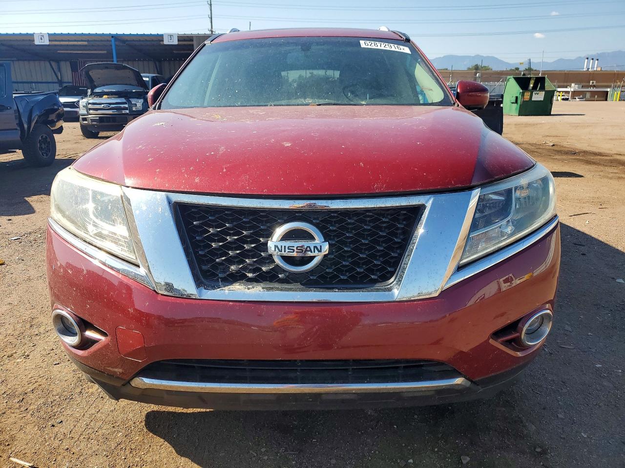2014 Nissan Pathfinder S Red vin: 5N1AR2MM8EC617649