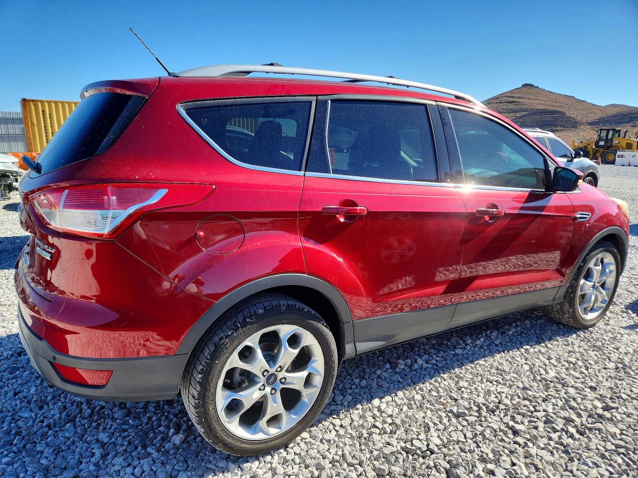 2013 Ford Escape Titanium Red vin: 1FMCU0J95DUC01725