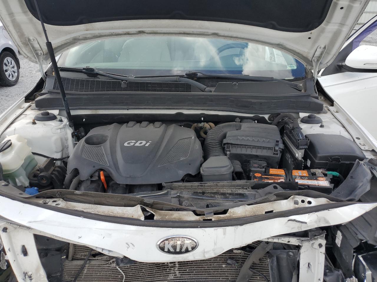 2014 Kia Optima Lx Белый vin: 5XXGM4A76EG323819