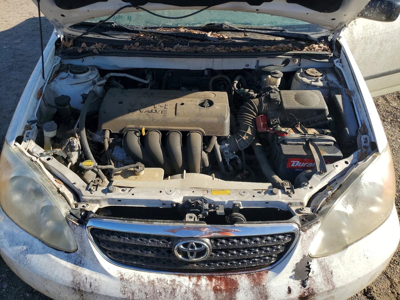 2005 Toyota Corolla Ce White vin: 1NXBR32E55Z476913