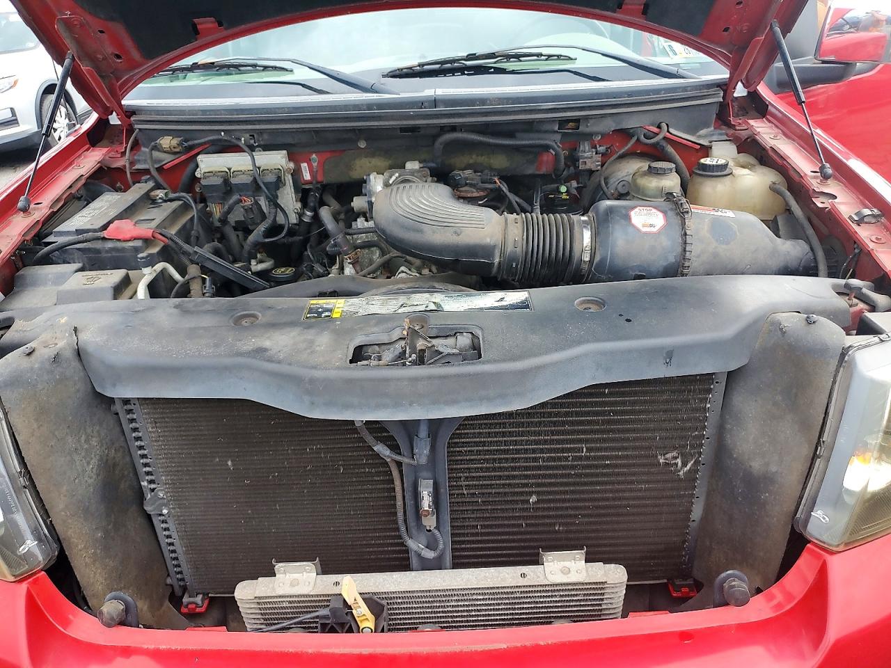 2004 Ford F150 Lariat Red vin: 1FTRF04W14KB28598