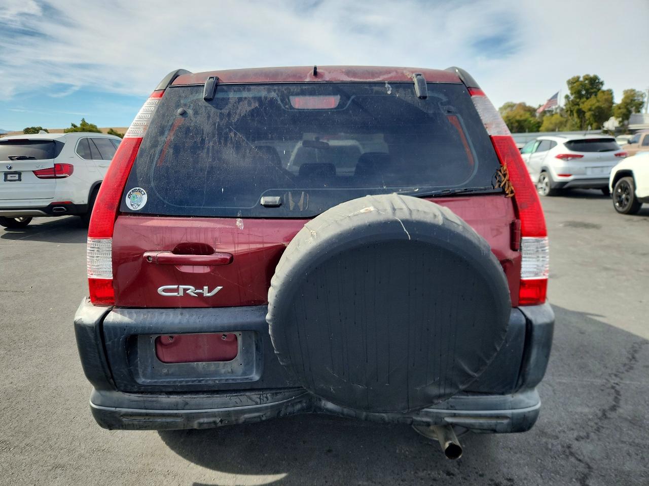 2006 Honda Cr-v Lx Burgundy vin: JHLRD68516C027684