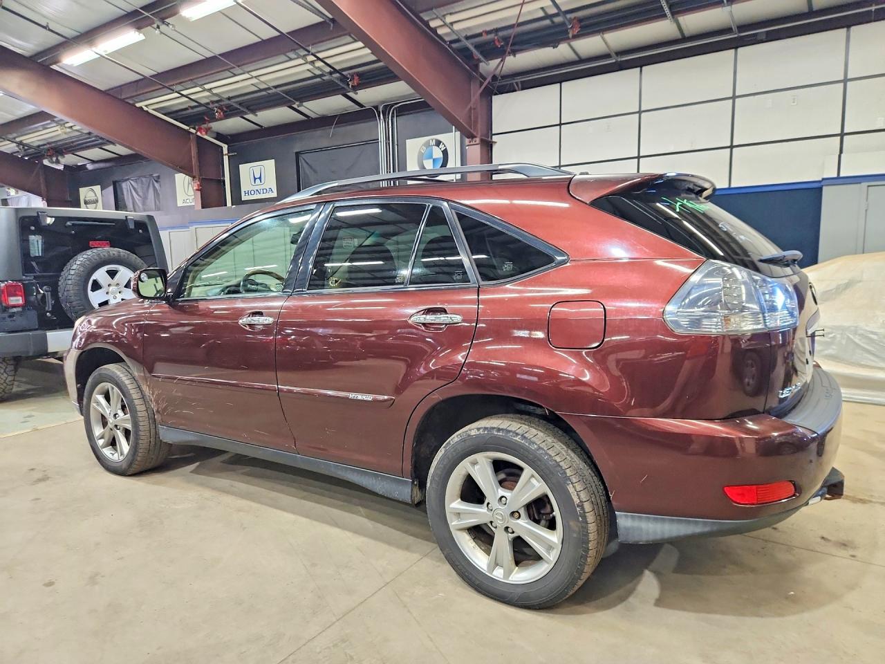 2008 Lexus Rx 400h Burgundy vin: JTJHW31U582850160