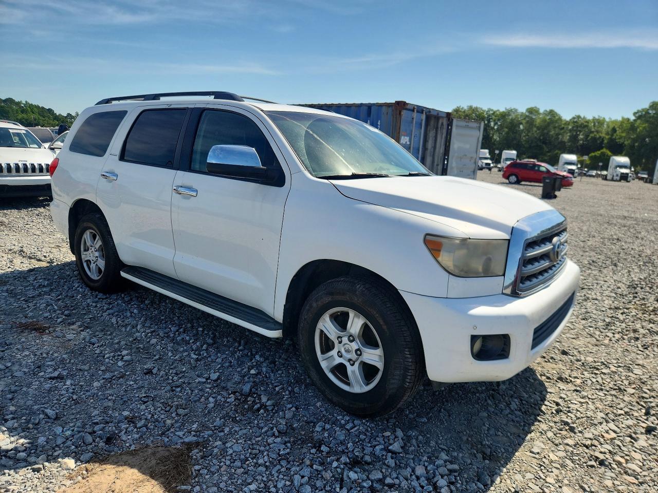 2008 Toyota Sequoia Limited Белый vin: 5TDZY68A48S012838