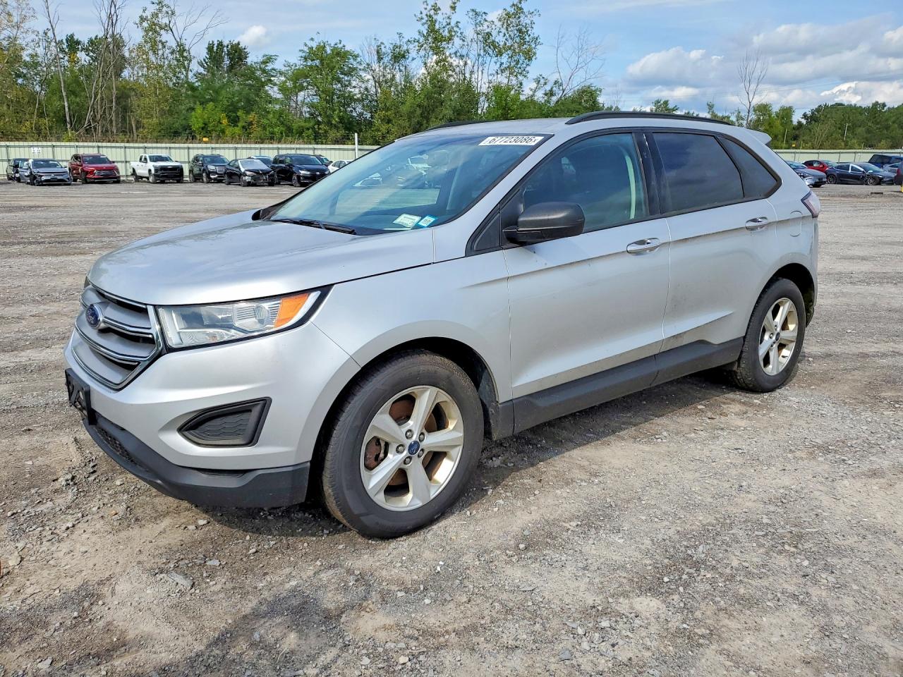2015 Ford Edge Se Silver vin: 2FMTK4G95FBB97334