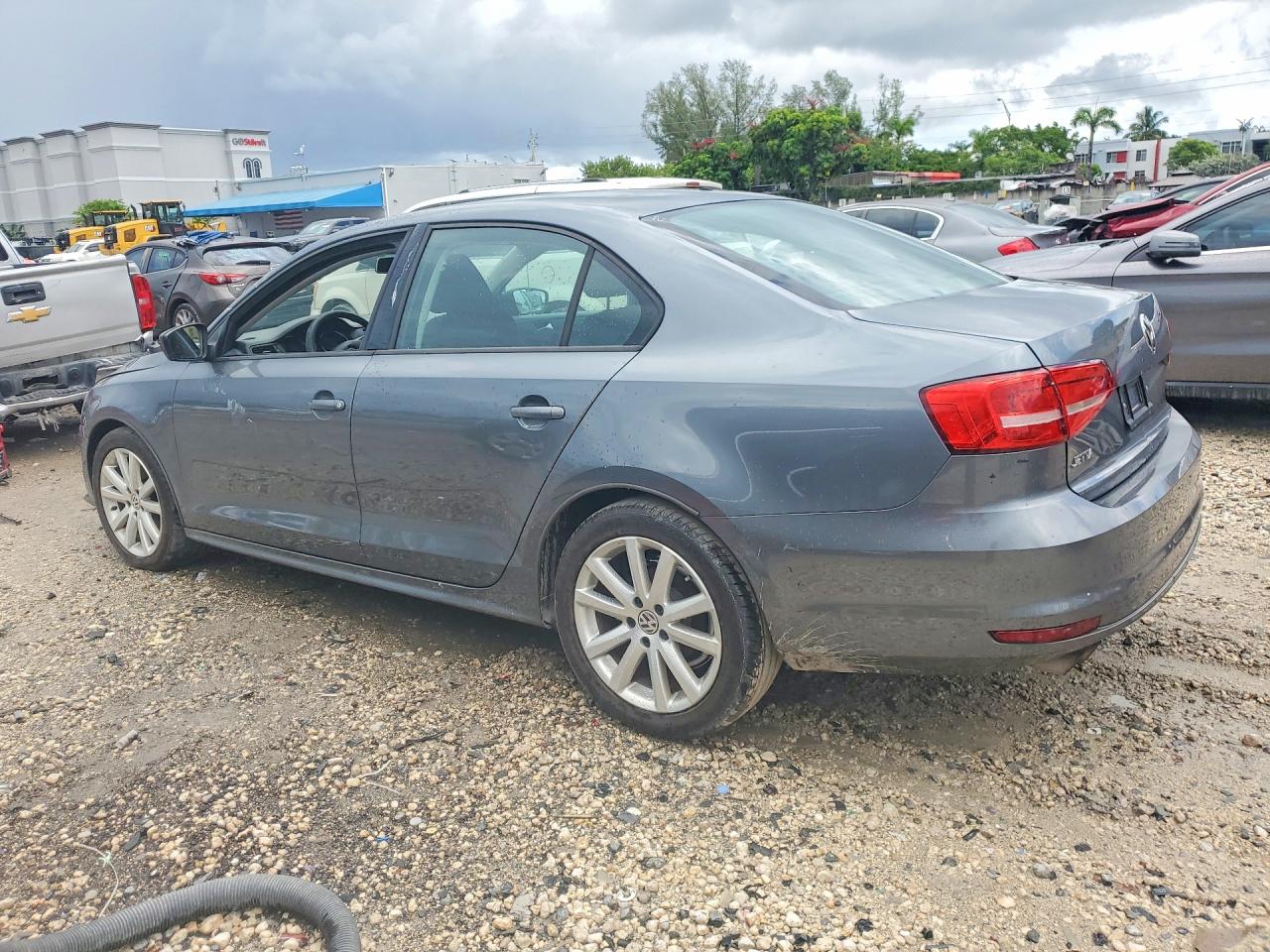 2015 Volkswagen Jetta Base Gray vin: 3VW2K7AJXFM213544