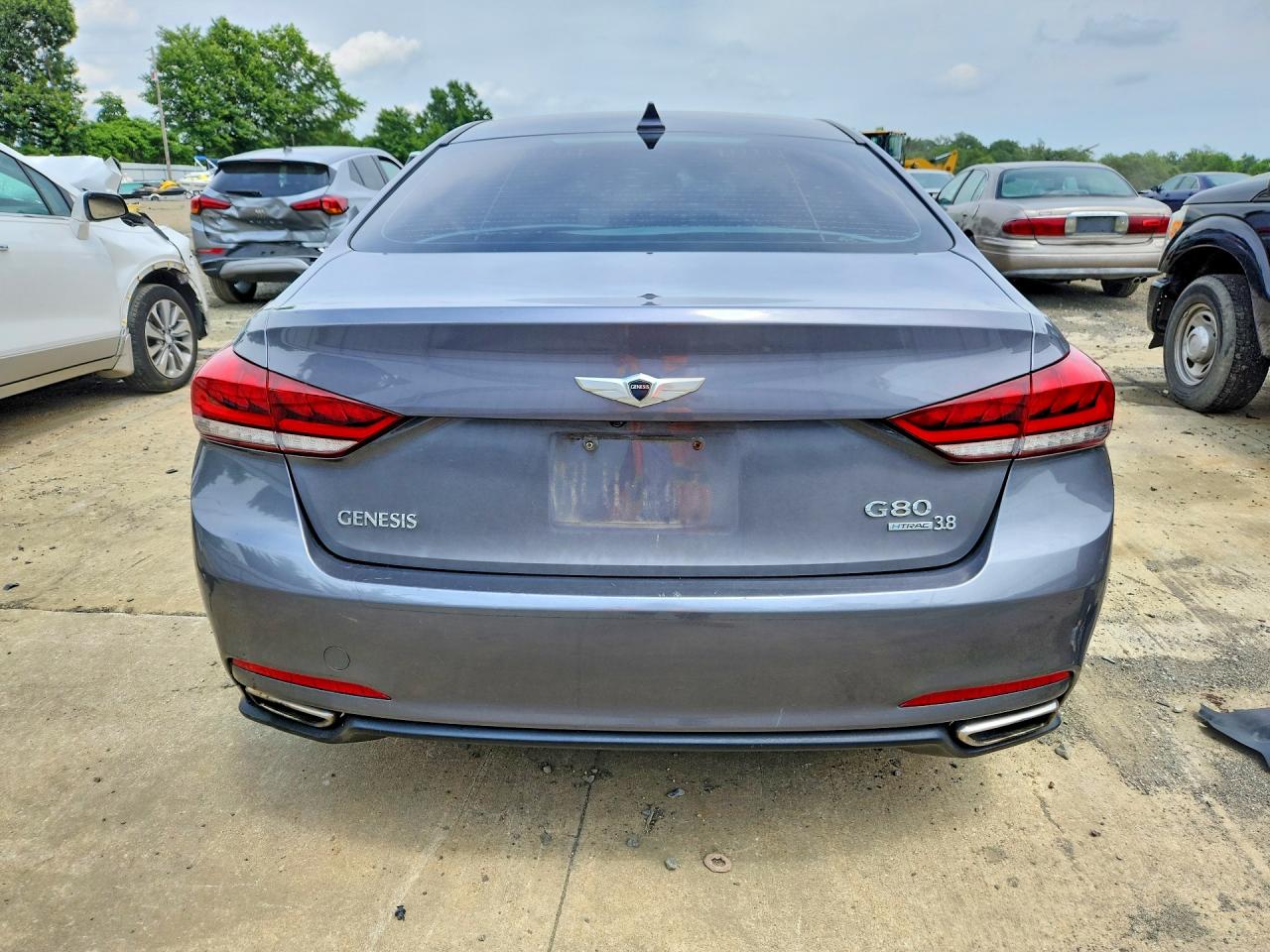 2015 Hyundai Genesis 3.8l Gray vin: KMHGN4JE1FU040425