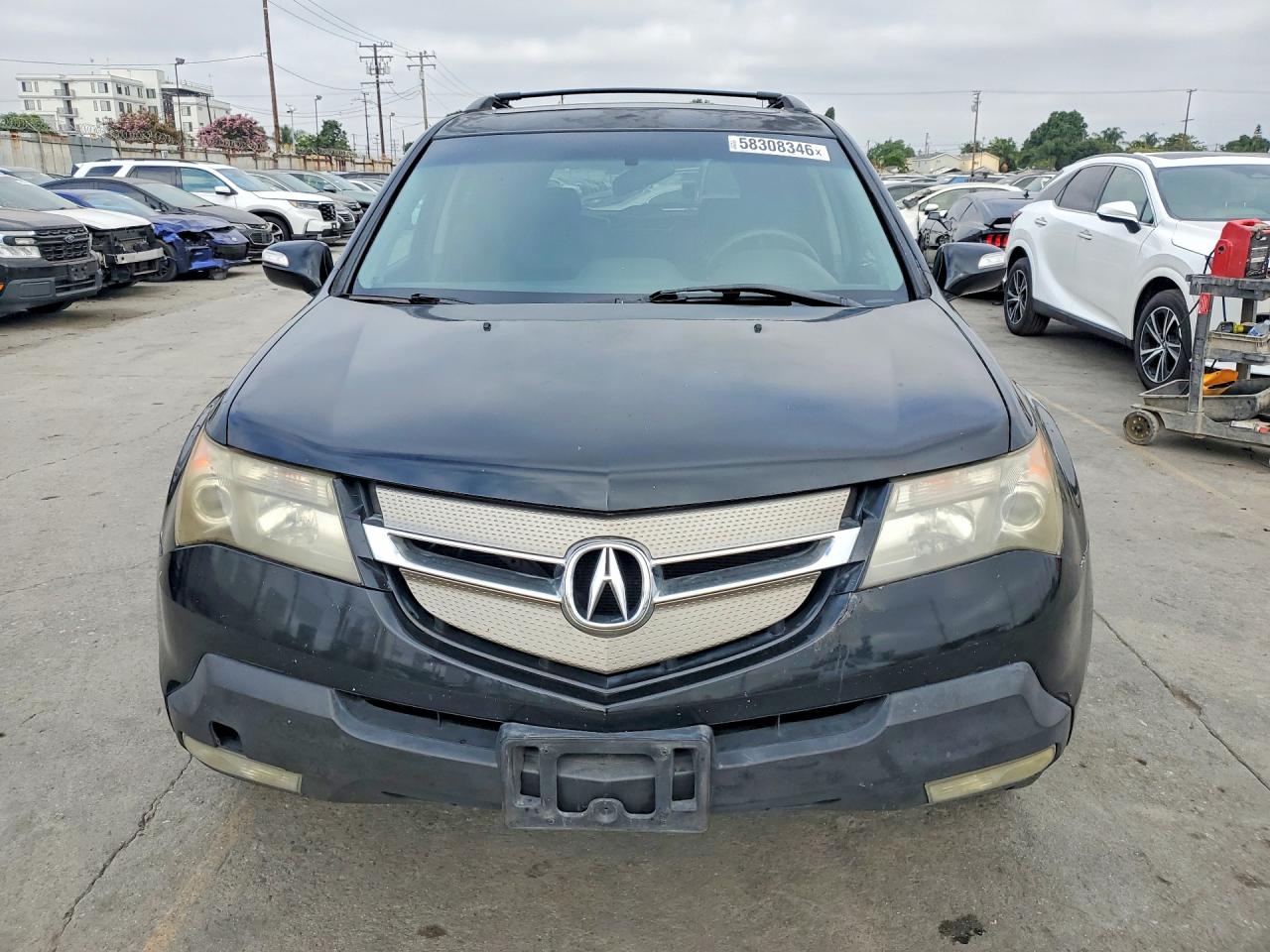 2007 Acura Mdx Technology Black vin: 2HNYD283X7H508459