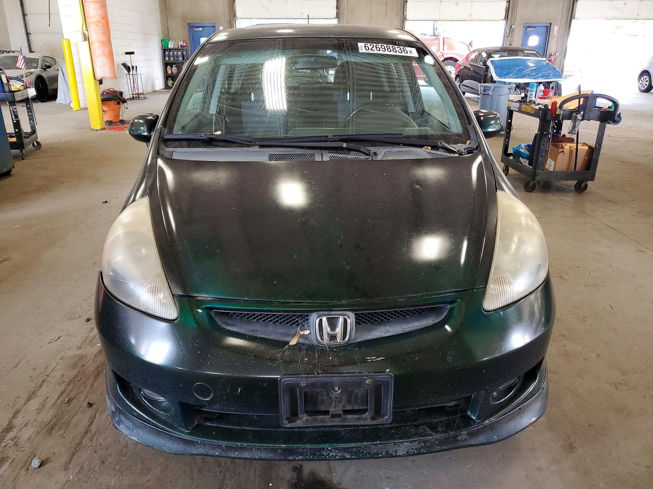 2007 Honda Fit S Зеленый vin: JHMGD38667S023826