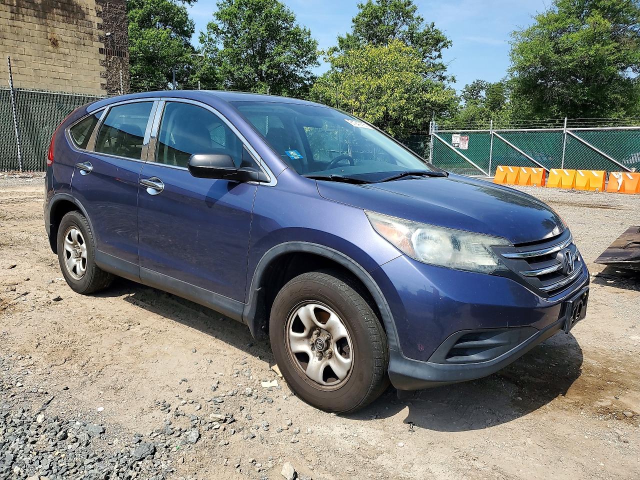 2013 Honda Cr-v Lx Blue vin: 5J6RM4H33DL015575