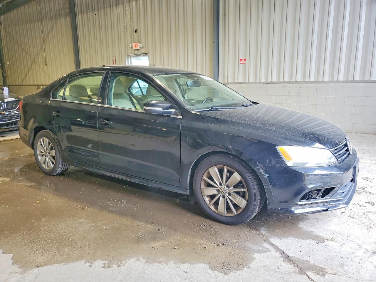 2015 Volkswagen Jetta Se Black vin: 3VWD17AJ0FM290953