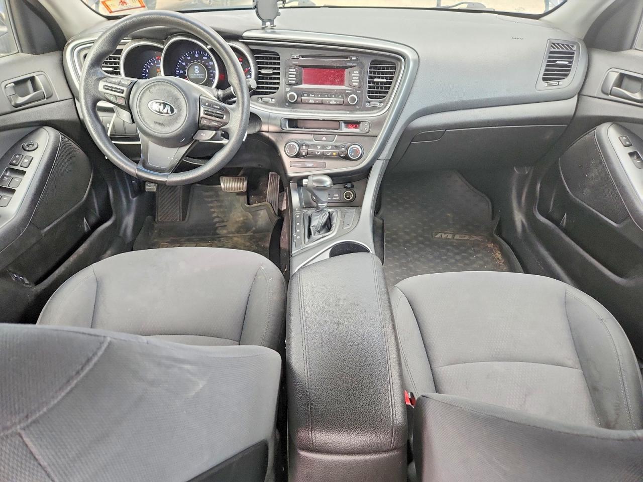 2015 Kia Optima Lx Black vin: 5XXGM4A78FG486635