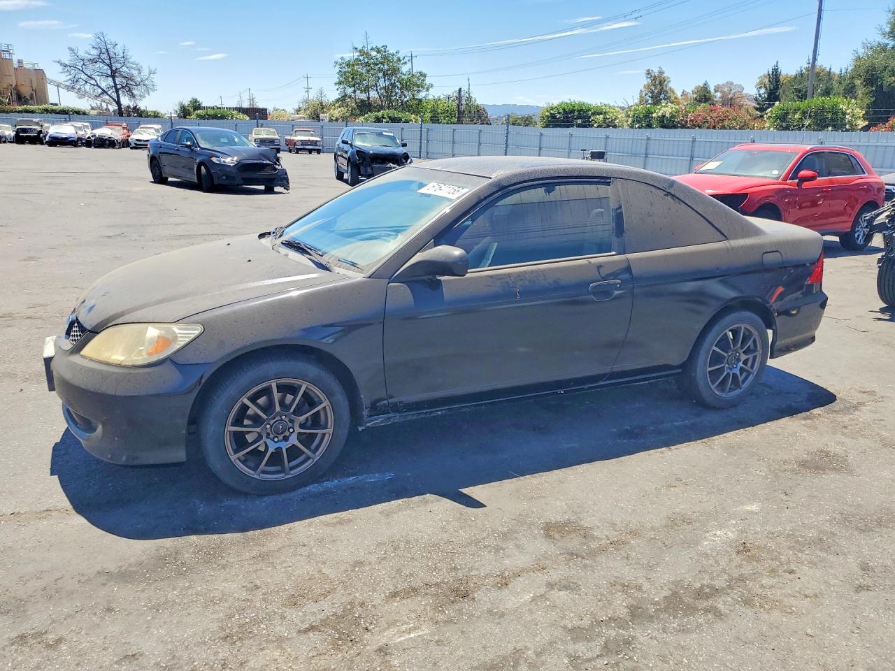 2005 Honda Civic Lx Black vin: 1HGEM22505L030797