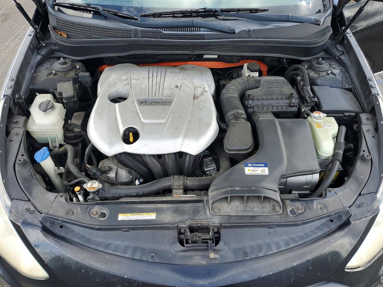 2012 Hyundai Sonata Hybrid Черный vin: KMHEC4A48CA024725