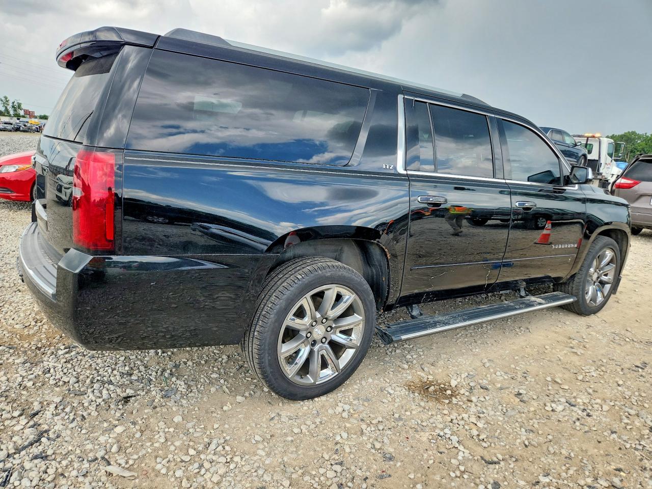 2015 Chevrolet Suburban K1500 Ltz Black vin: 1GNSKKKC9FR608424