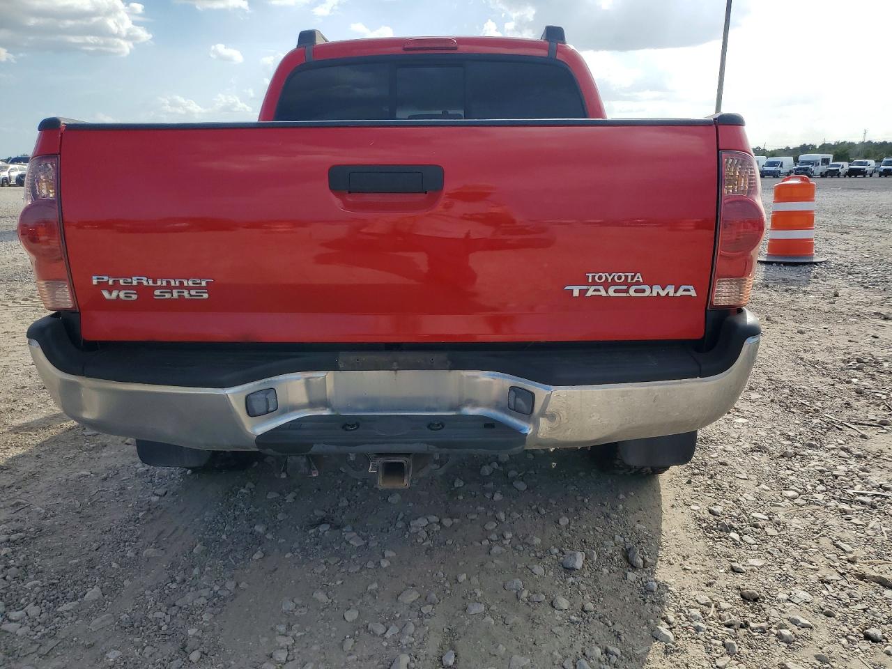 2006 Toyota Tacoma Double Cab Prerunner Red vin: 5TEJU62N36Z300712